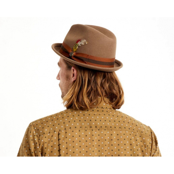 Chapeau Trilby Gain Feutre Laine Camel Brixton Reference