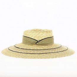 Natural Straw Leila Wide-Brimmed Hat - Flechet