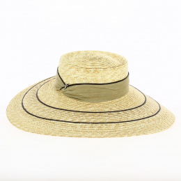 Natural Straw Leila Wide-Brimmed Hat - Flechet