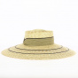 Natural Straw Leila Wide-Brimmed Hat - Flechet