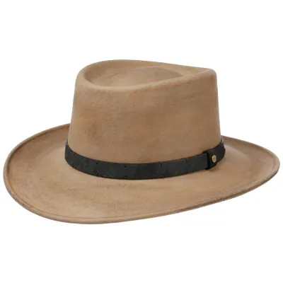 VitaFelt Gambler Hat Beige - Stetson - Chapellerie Traclet Reference: 18046 | Chapellerie Traclet