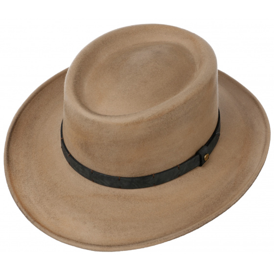 VitaFelt Gambler Hat Beige - Stetson
