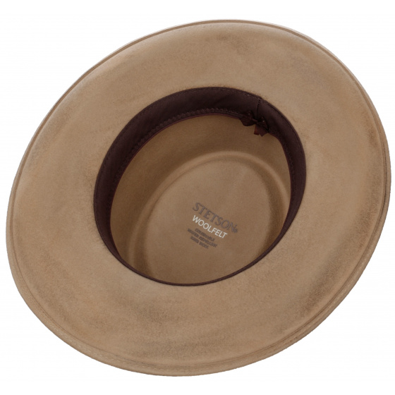 Chapeau Gambler VitaFelt Beige - Stetson