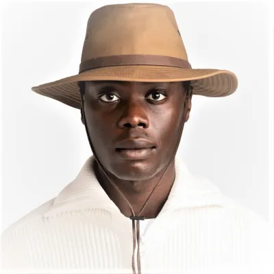 Chapeau Fedora Waxed Coton Ciré - Tilley  Reference : 156125| Chapellerie Traclet