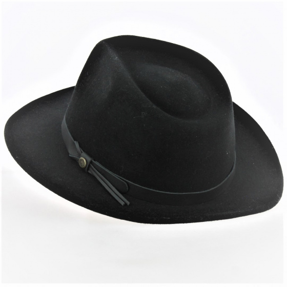 Fedora Feutre Laine Noir - Traclet Fedora Feutre Laine Noir - Traclet