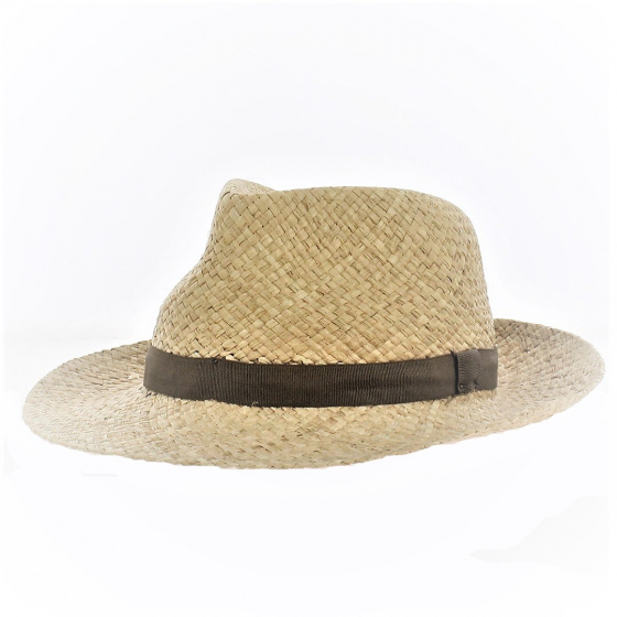 Chapeau Fedora Mickael Paille Raphia - Traclet Chapeau Fedora Mickael Paille Raphia - Traclet