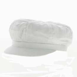 White Liberty Newsboy Cap - Traclet