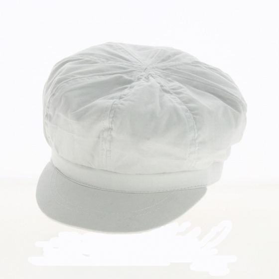 White Liberty Newsboy Cap - Traclet