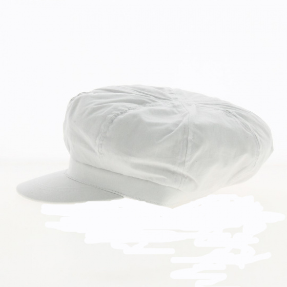 White Liberty Newsboy Cap - Traclet