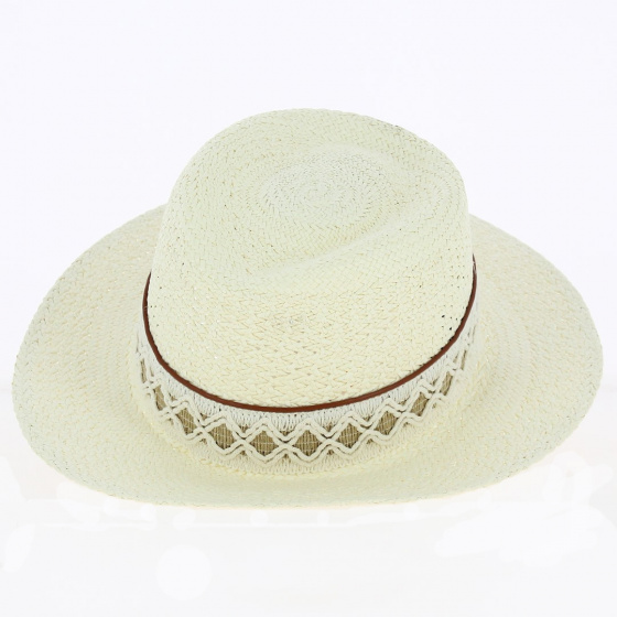 Chapeau Fedora Paille Naturelle - Fléchet Chapeau Fedora Paille Naturelle - Fléchet