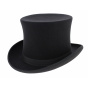Wool Felt Top Hat Pea Coat - Traclet