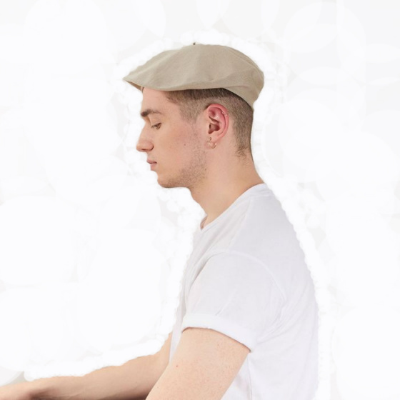 Summer Pluma Sesame Cotton Beret - Heritage by Laulhère