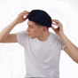 Blue Cotton Summer Pluma Beret - Heritage by Laulhère