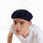 Blue Cotton Summer Pluma Beret - Heritage by Laulhère