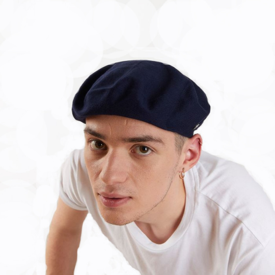 Béret Été Pluma Bleu Coton - Héritage par Laulhère