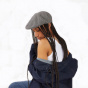 Summer Basque Beret Gabe Navy & Beige - Laulhère