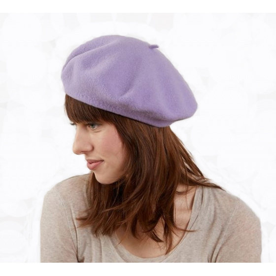 Lavender Wool Paris Beret - Heritage by Laulhère