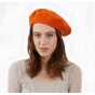 Paris Wool Beret Tangerine - Heritage by Laulhère