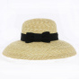 Wide-brimmed straw bonnet Odile - Traclet