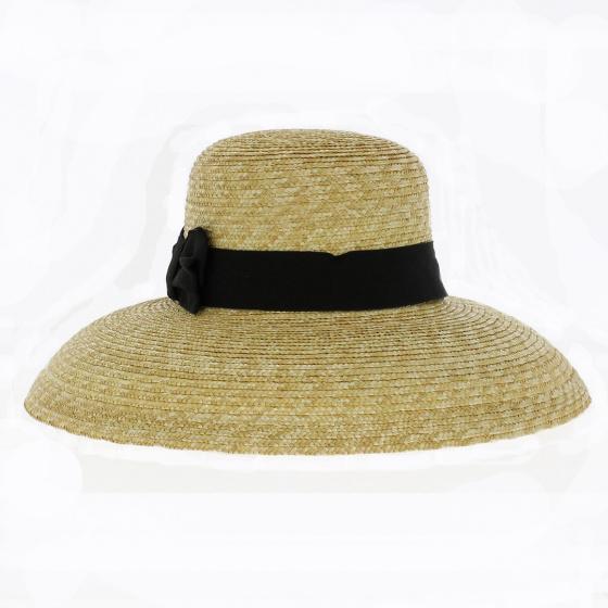 Floppy hat with wide straw edges Odile - Traclet