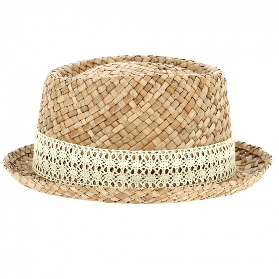 Natural Straw Maui Porkpie Hat - Traclet