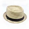 Chapeau Porkpie Maui Paille Naturelle - Traclet Reference : 18085 | Chapellerie Traclet