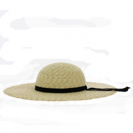 Natural Straw Daisie Wide Brim Hat - Traclet