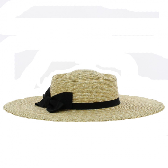 Natural Straw Pauline Wide-Brimmed Hat - Traclet