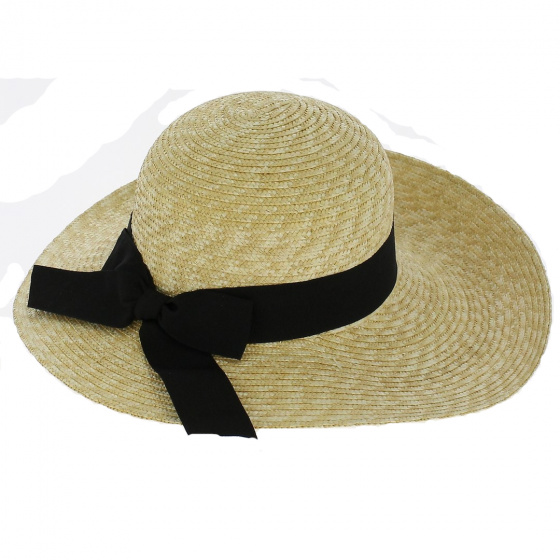 Capeline larges bords paille Alexandra - Traclet Capeline larges bords paille Alexandra - Traclet