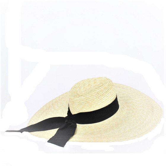 Esmée Wide Brim Natural Straw Hat - Traclet