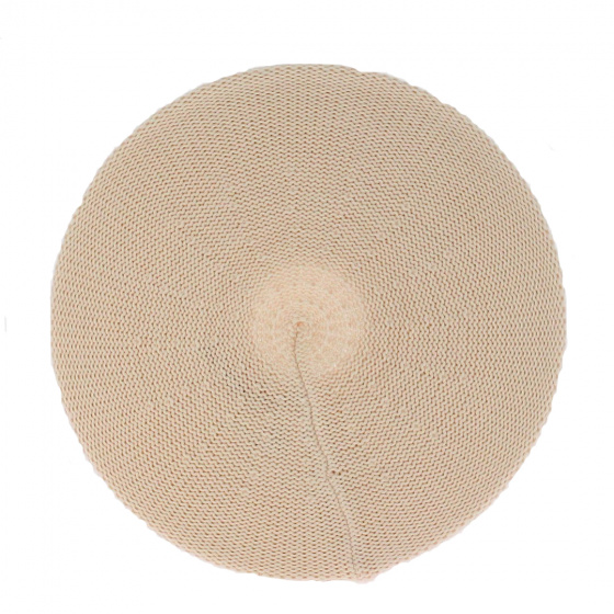 Pale Pink Cotton Sacha Beret - BeBeret