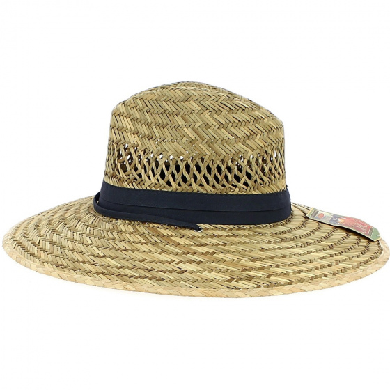 Traveller Hat Columbia Straw Ribbon Grey - Dorfman Pacific Co