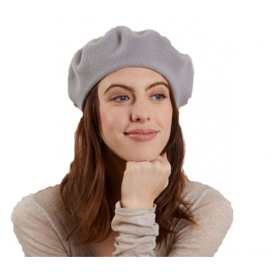 Gray Wool Paris Beret - Heritage by Laulhère