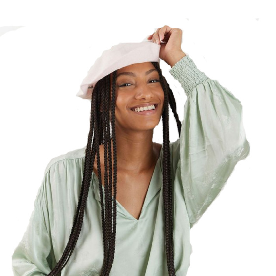 Authentic Summer Cotton Beret Rosa - Heritage by Laulhère