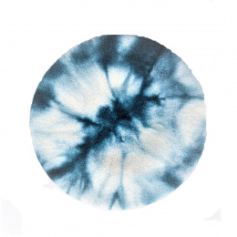 Petrol Blue Tie-Dye Basque Beret - Kopka