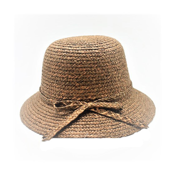 Bridget Natural Straw Cloche Hat - Traclet