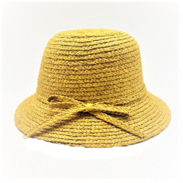 Bridget Natural Straw Cloche Hat - Traclet