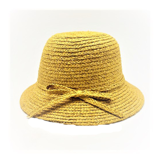 Bridget Natural Straw Cloche Hat - Traclet