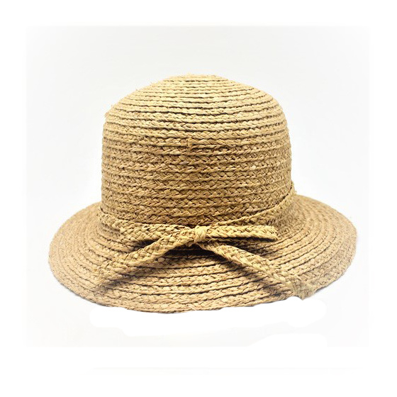Bridget Natural Straw Cloche Hat - Traclet