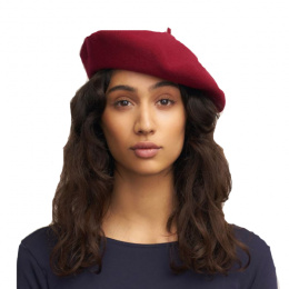 Paris Wool Beret Amaranth - Heritage by Laulhère