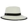 Panama Cap Bleached with Black Ribbon - City Sport Reference: 1766 | Traclet Hat Shop