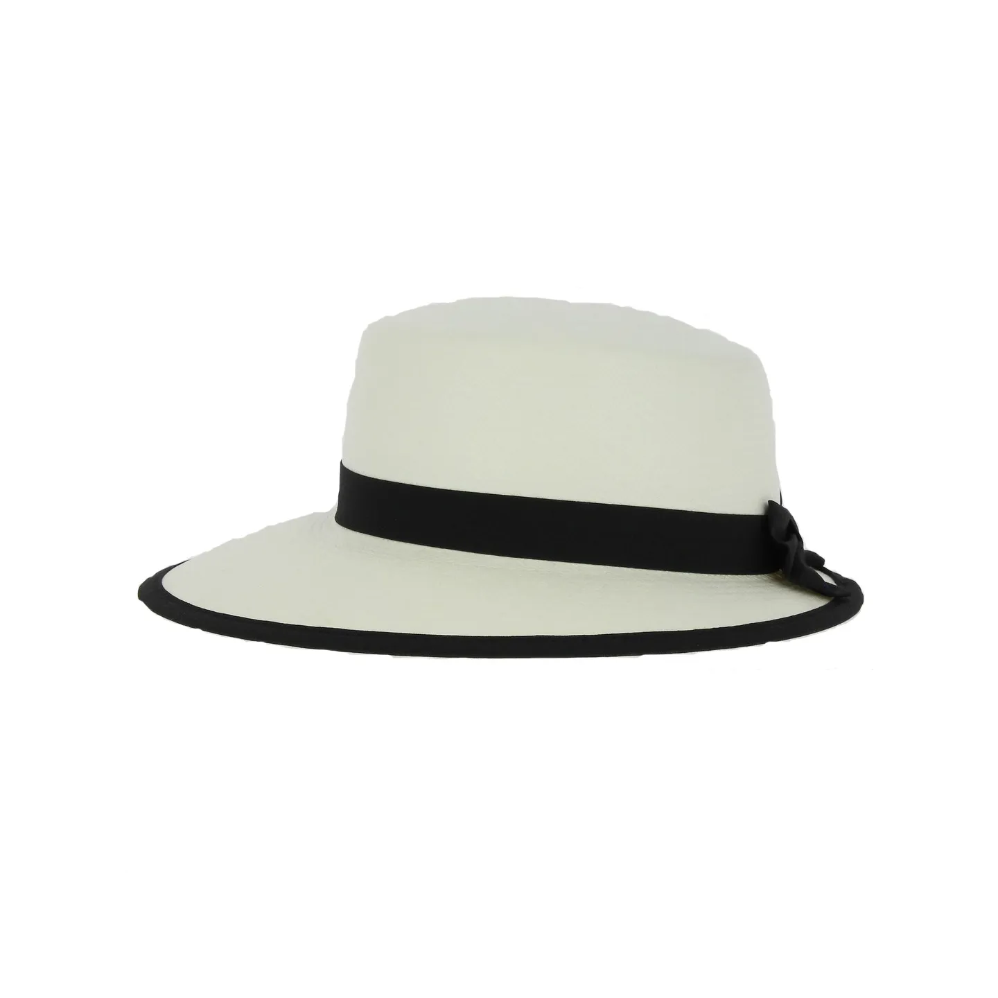 Casquette Panama Blanchi Ruban Noir - City Sport Reference : 1766 | Chapellerie Traclet