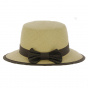 Panama Visor Cap with Brown Ribbon - City Sport