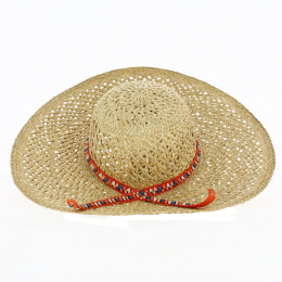 Capeline Blajor Paille Naturelle Orange - Crambes