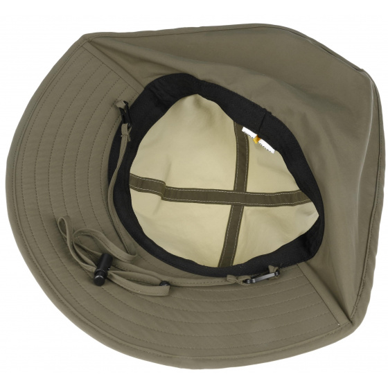 Beige Outdoor Bucket Hat with Neck Flap - Stetson