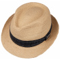 Stetson Mensha Raffia Straw Trilby Hat UPF 40+