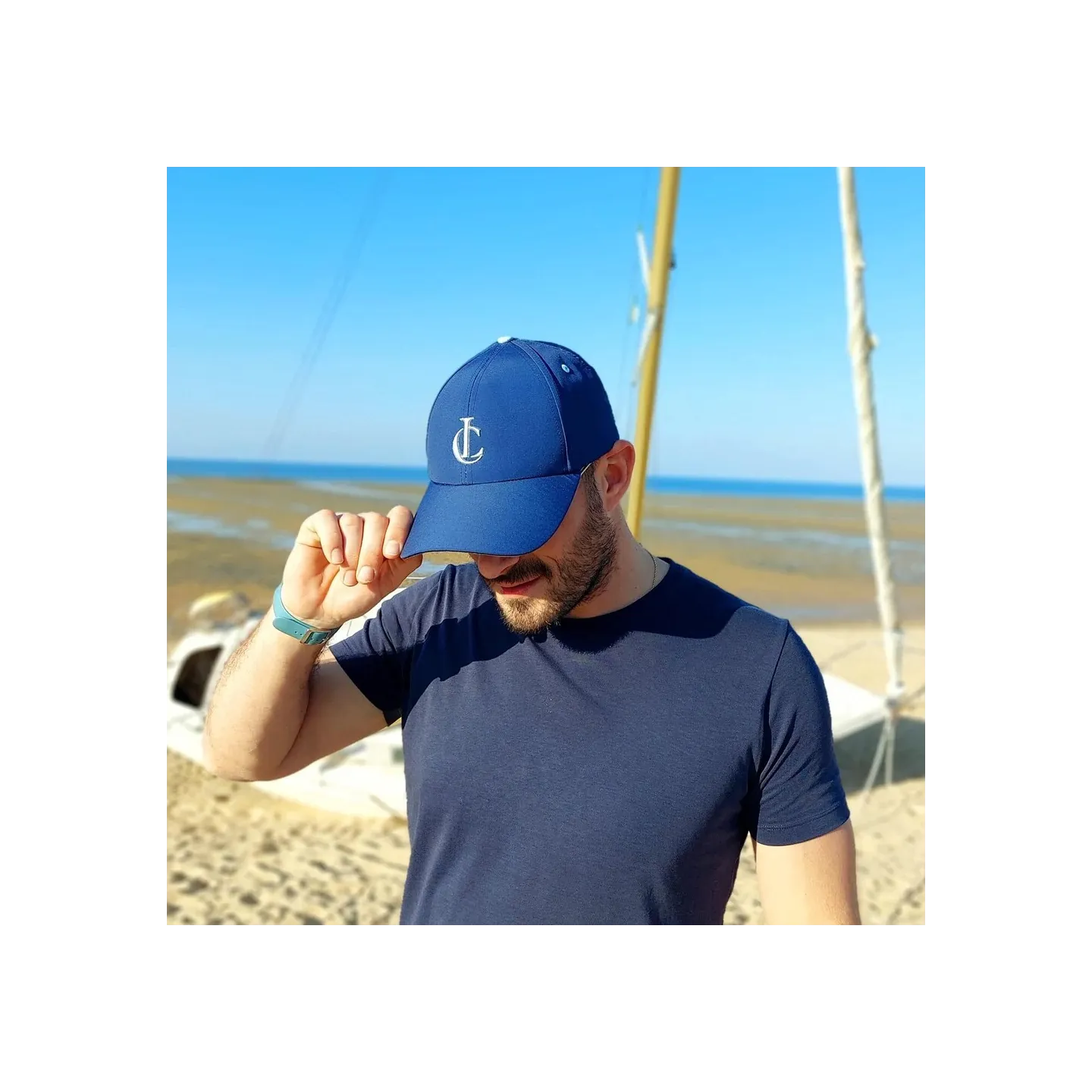 Baseball Cap Recycled Polyester Navy - Le chapoté