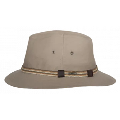 Chapeau aventurier  Chapeau Traveller Stafford Beige - Hatland  Reference : 18141| Chapellerie Traclet
