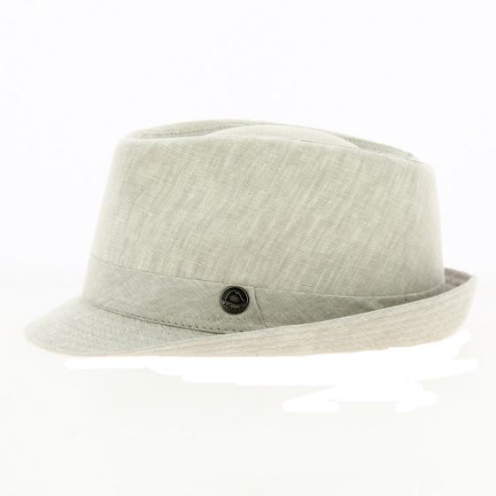 Rufin Trilby Linen Hat Beige - Traclet