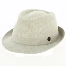 Chapeau Rufin Trilby Lin Beige - Traclet Référence : 18149